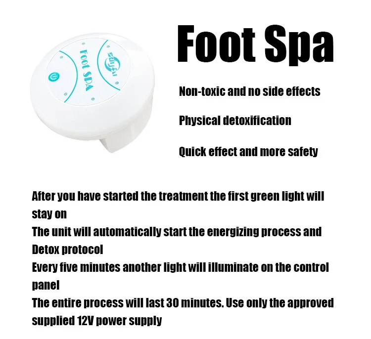 Home Use Ionic Foot Detox Spa Machine with Aqua Cleanse Arrays & Negative Ion Therapy 2 Replacement Arrays for Deep Relaxation