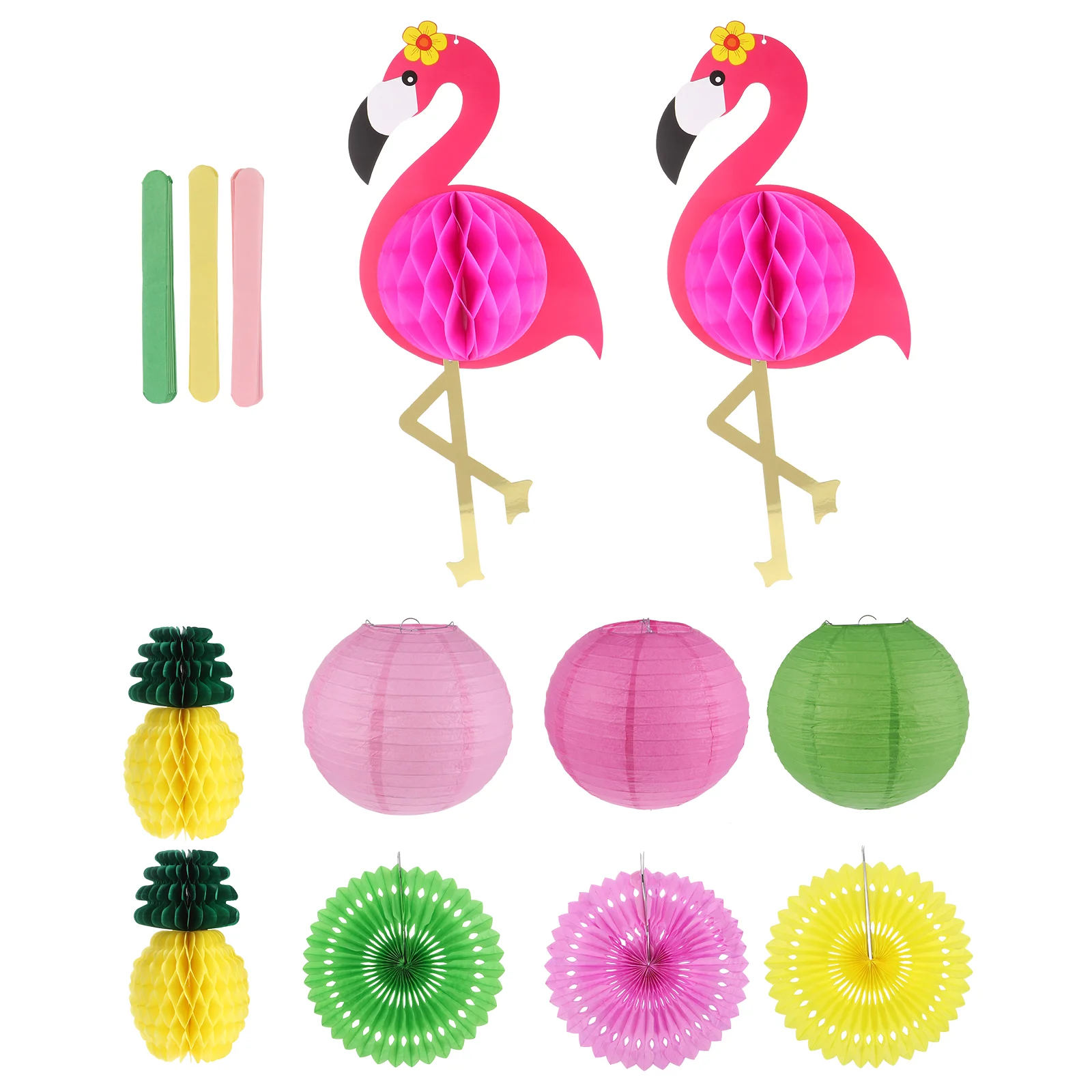 

Hawaiian Decoration Honeycomb Ball Flamingo Decorate Summer Party Decorations Paper Supplies Banquet