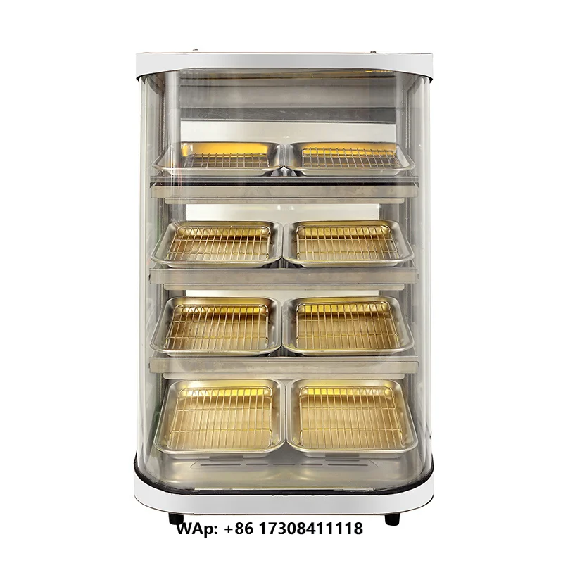 Hot Sale Food Warmer Curved Glass Food Display Set Snack  Display Buffet