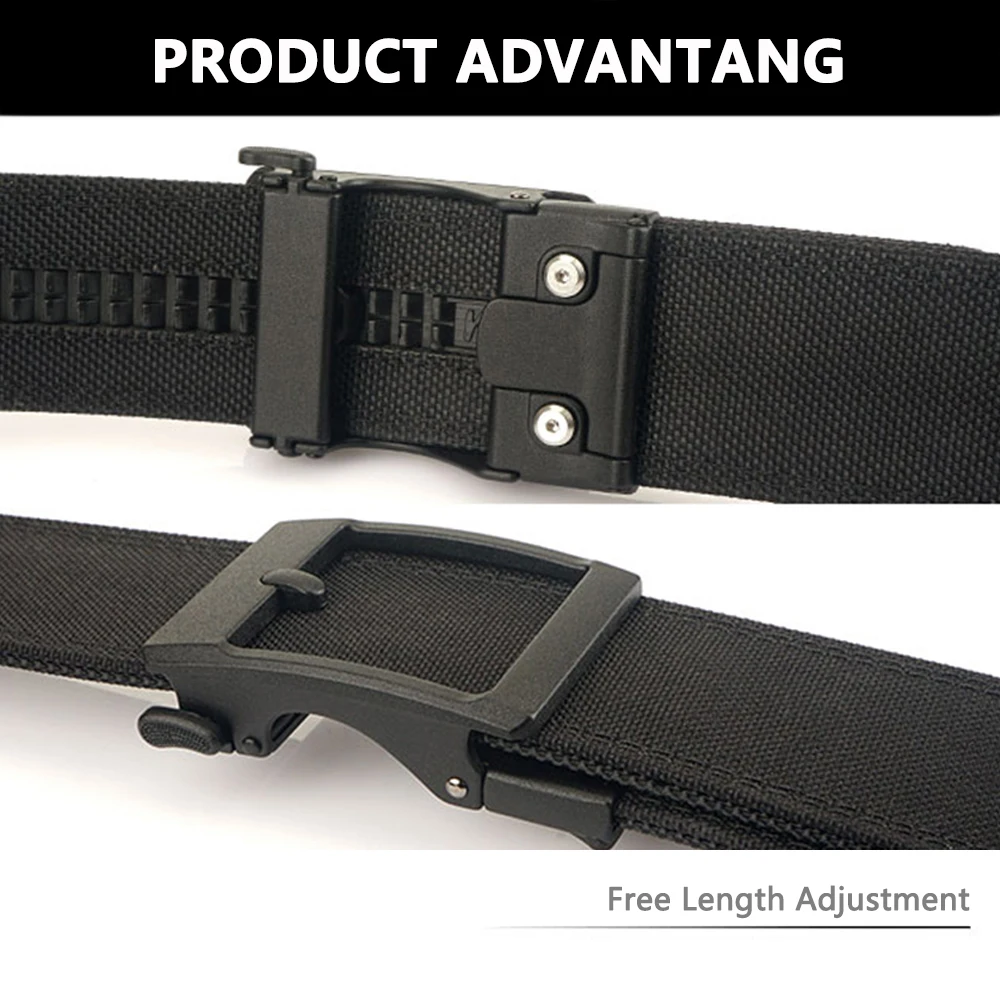 TUSHI 4,3 cm Militärische Taktische Gürtel für Männer Metall Automatische Schnalle Dicke Nylon Outdoor Jagd IPSC Gun Gürtel Casual Gürtel männlichen – Detail 7