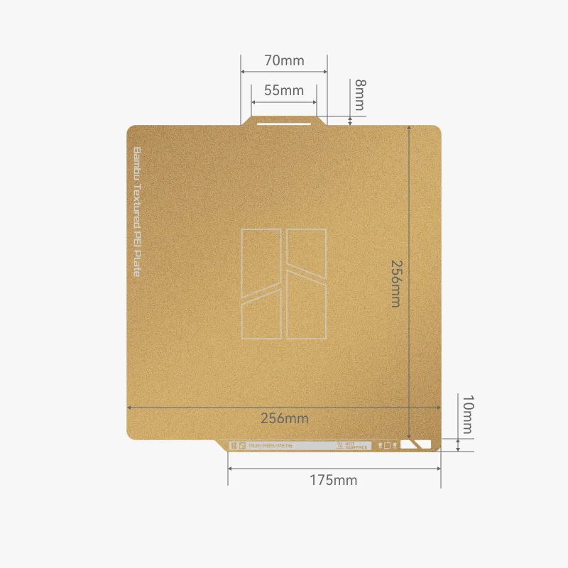 

Brand new original for Bambu Lab Double-sided textured PEI printing panel coated matte 3D printer [X1/P1 series /A1 universal]