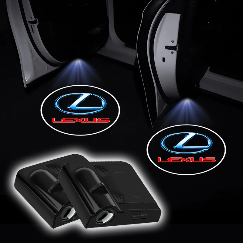 

Car Sticker Wireless HD Car LED Door Logo Welcome Lights Projector Decor For Lexus LS LC RZ ES300 GS350 CT200h GX460 LX570 RX500