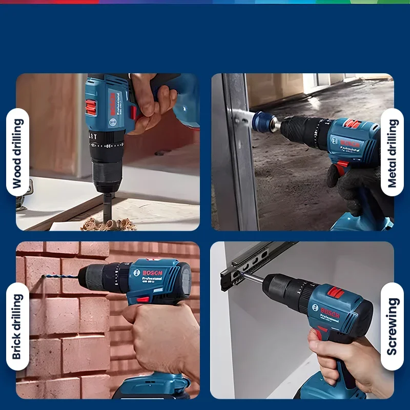 BOSCH GSR185-LI Cordless Drill Professional Electric Drill Household Multi-function Impact Drill Lithium-Ion Battery