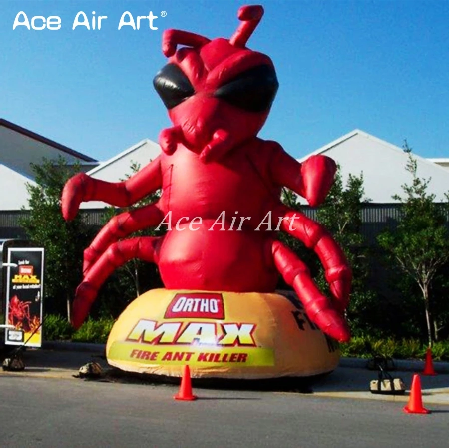 Classic Style Inflatable Animal, Red Inflatable Ant Reproduction With Base For Outdoor Advertising Decoration Made In China