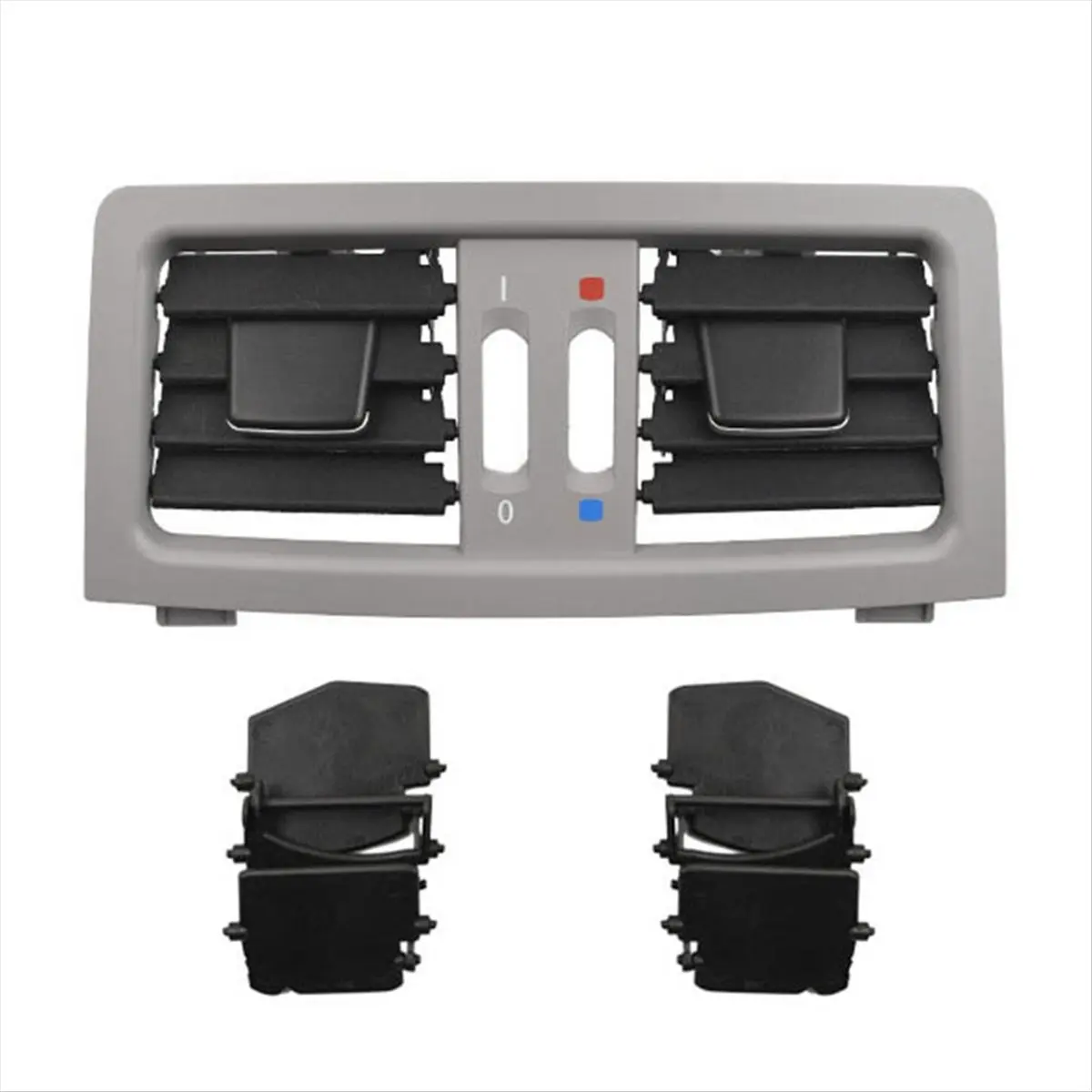 B09A Rear Air Conditioning Vent Grille Cover AC Outlet Duct Trim for BMW E60 E61 5 Series Grey