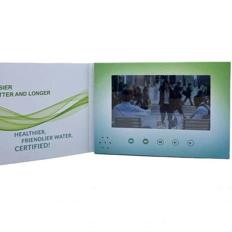 

Custom 7 inch digital HD LCD video display card brochure business promotion advertising video book 2.4 2.8 5 7 10 Inc