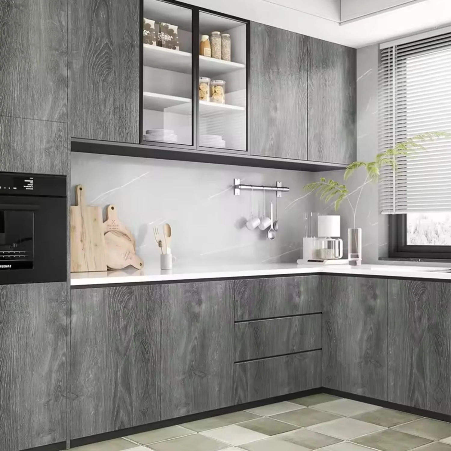 Thick Grey Rustic Wood Peel St - Vintage Fashion Wallpaper ulasan dan harga