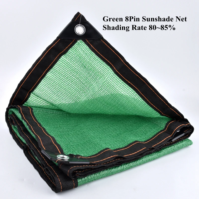 

8Pin Green HDPE Sunshade Net Home Balcony Privacy Safety Net Pet House Shading Net Outdoor Swimming Pool Awning Sun Shade Sails