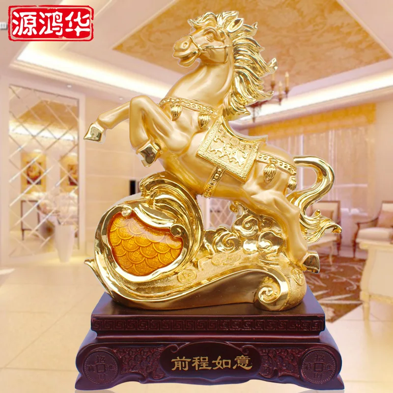 Source Honghua future wishful horse ornaments resin crafts gifts ornaments wholesale direct business venture gift