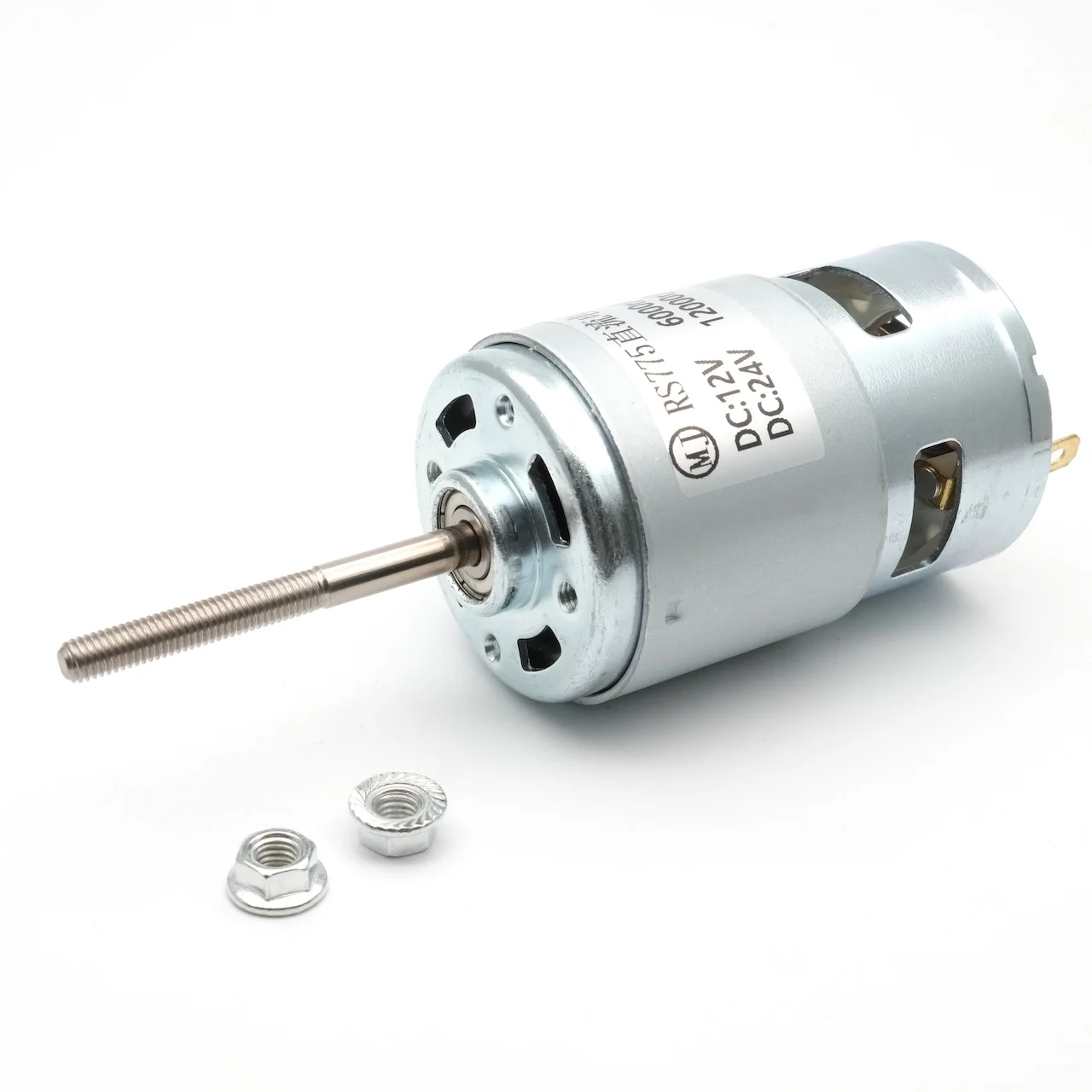 3900-12000rpm High-Speed Threaded Shaft Motor 775 for RC Model Car Electric Tool Robot Automation Dual Bearing 6V-24V