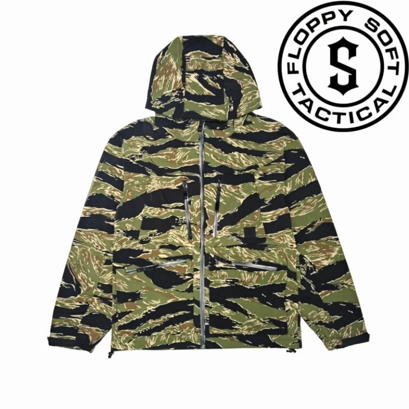 Outdoor Commuting Orange Peel Four Sided Elastic Training Jacket