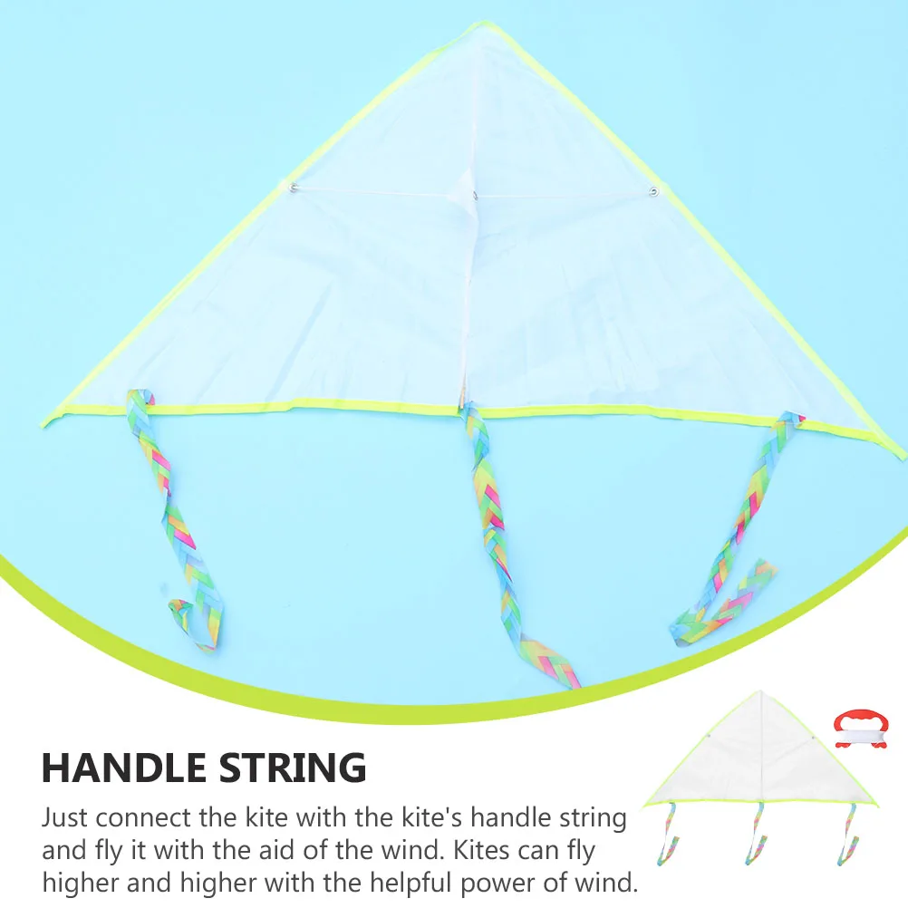 3 set Children DIY Easy To Fly Blank Kites For Outdoor Fun Painting Activity