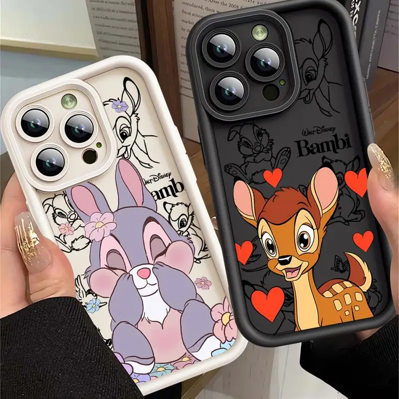 Disney Bambi Rabbit Thumper Phone case for Apple iPhone 12 14 Pro cases 11Pro Max 11 16 Plus 13Pro max 15plus 11pro funda Cover