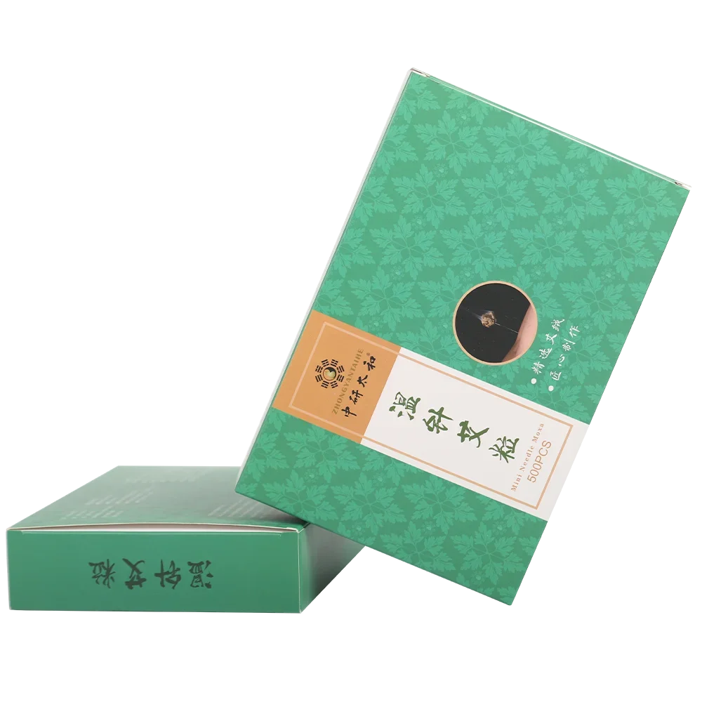 ZHONGYAN TAIHE High Quality Mini Self-stick Moxa Sticks Massage Heating Acupuncture Moxa Tube Moxibustion Roll Moxa 500PCS/Box