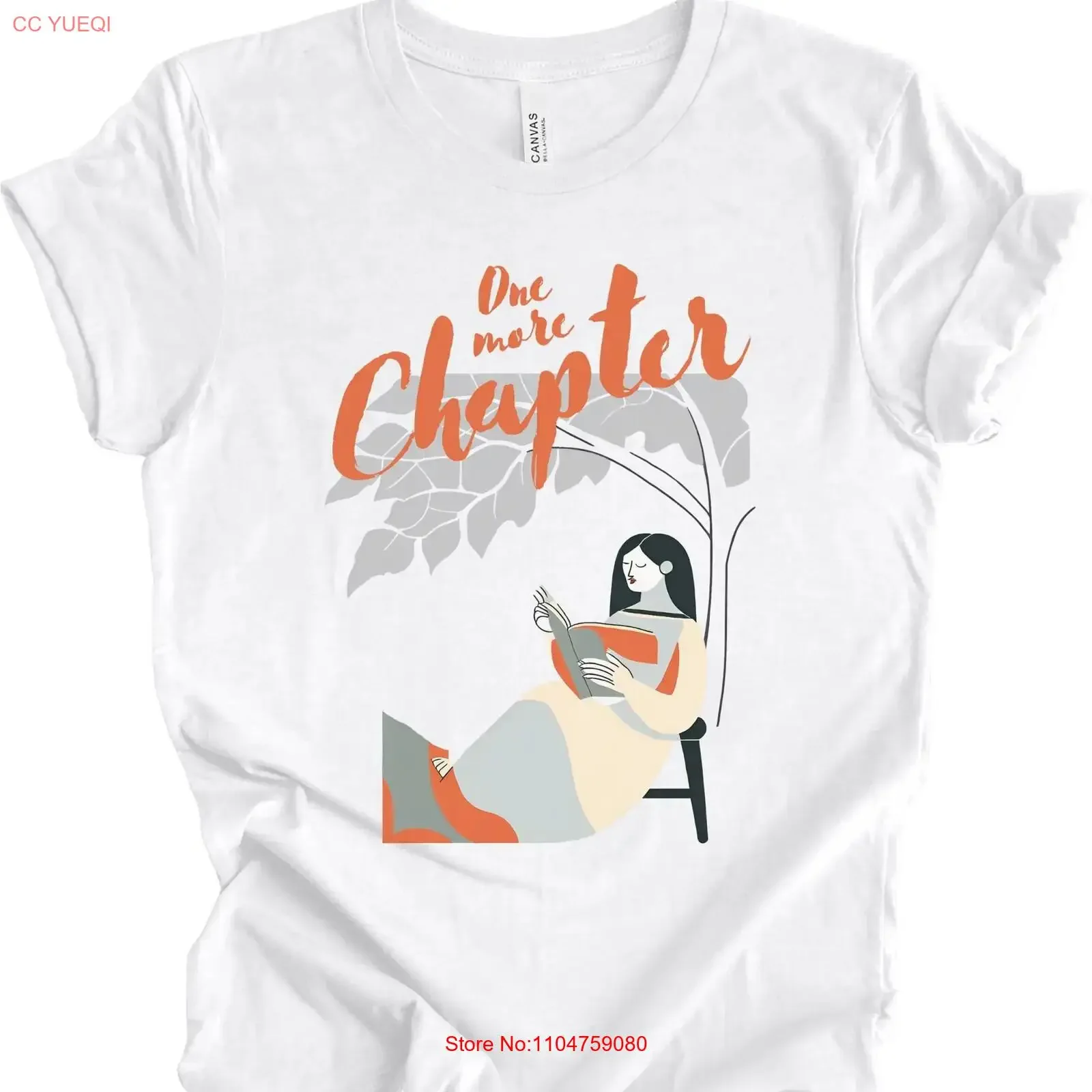 T Shirt for Book Lover One More Chapter Bookworm Literary Club Novel Reader Reading Enthusiast vintage Washed homme Comfortable
