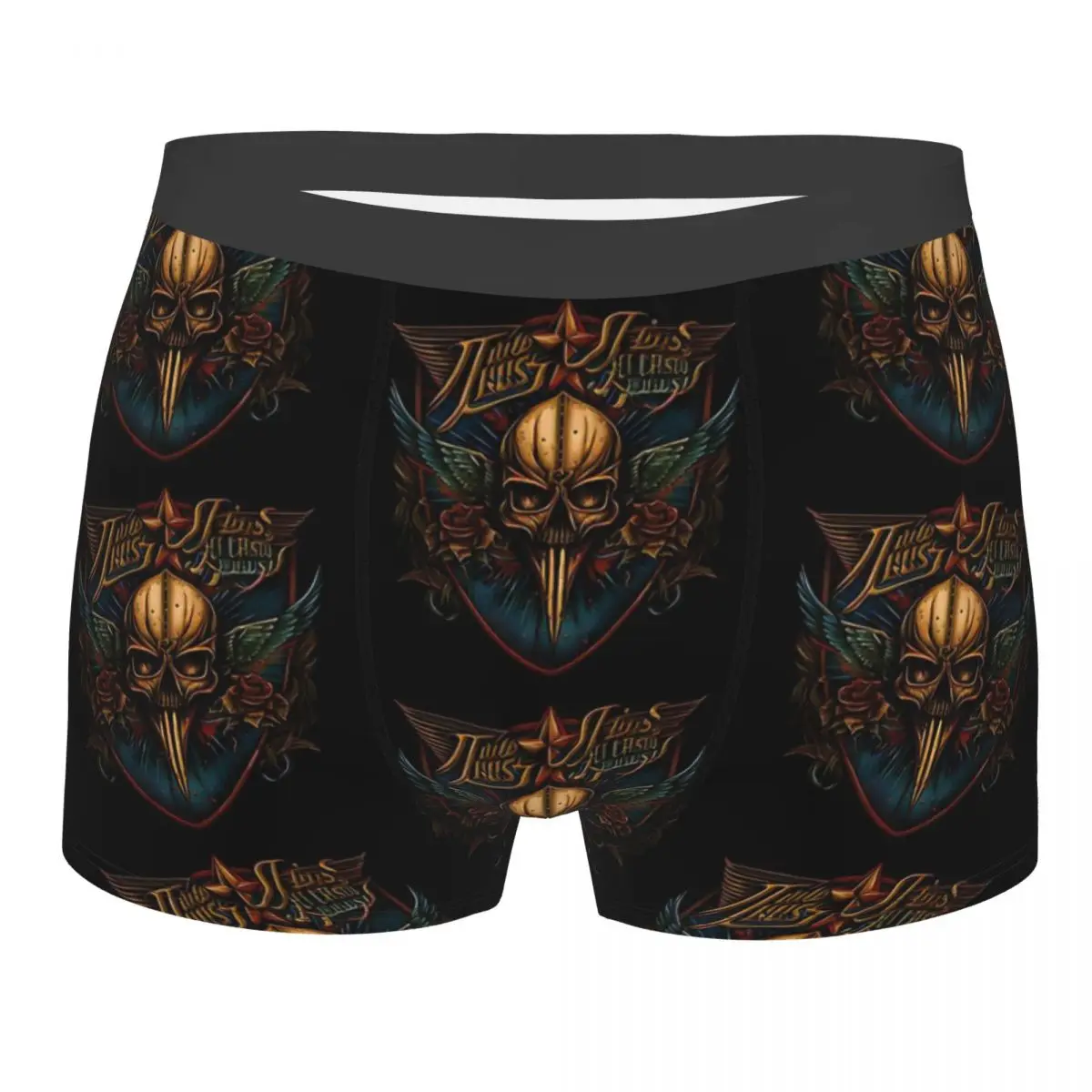 British Steel Firepower Man\'s Boxer Briefs Judas Priest Accessories Breathable Underpants Top Quality Print Shorts Gift Idea