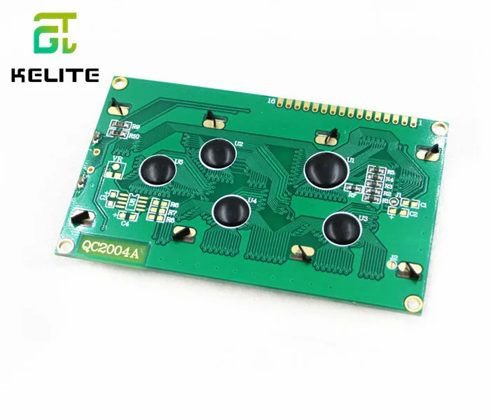 10 قطعة 20x4 وحدات LCD 2004 وحدة LCD مع إضاءة خلفية زرقاء LED شخصية بيضاء/أصفر أخضر