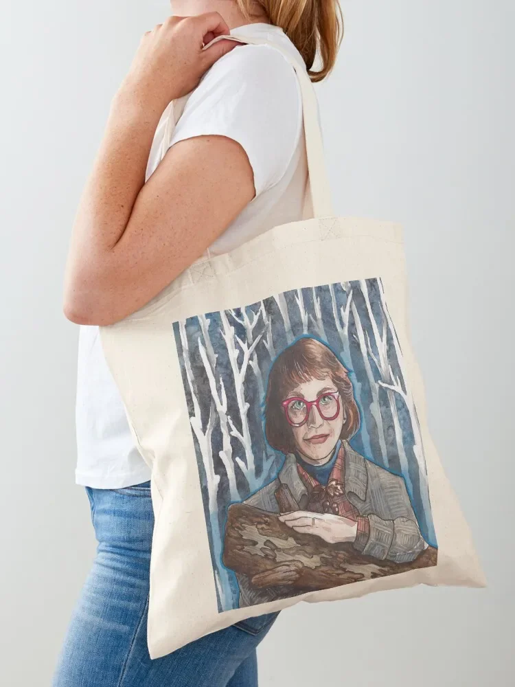 

My Log has Something to Say to You - Twin Peaks Log Lady Watercolor and Ink Tote Bag Lady bags cloth bag woman