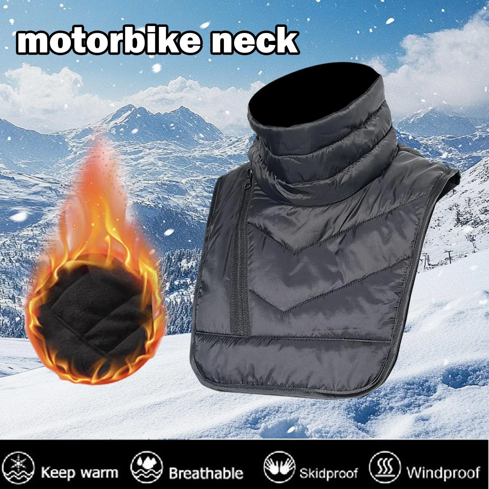 

Зимняя мотоциклетная защита для шеи и груди, ветрозащитная водонепроницаемая грелка для шеи, велосипедные гетры для катания на лыжах, рыбалки, бега, пешего туризма