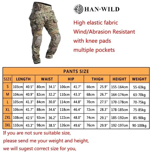 Imagen 2 del producto Airsoft-Pantalones tácticos de camuflaje G3 para hombre, ropa de trabajo, pantalones de senderismo al aire libre, pantalones de caza, ropa de escalada