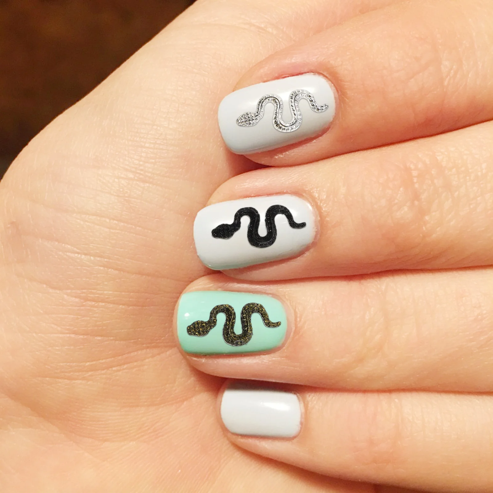 

1Set Snake Nail Charms Unique Design Manicure Decorations Nail Art Jewels for Gel Nails DIY Supplies Manicure Ornament