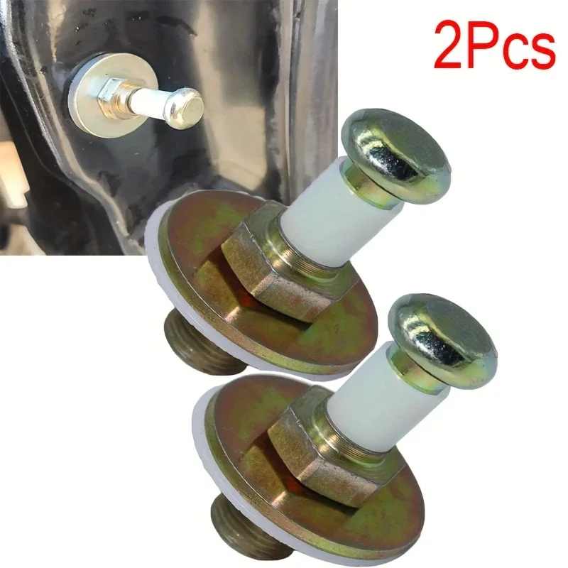 

2pcs Car Door Lock Striker Pin Screw Washer Bolt Touch Latch Pin Cotter Pin For Volkswagen Golf MK2 1983-1992 Automotive Parts