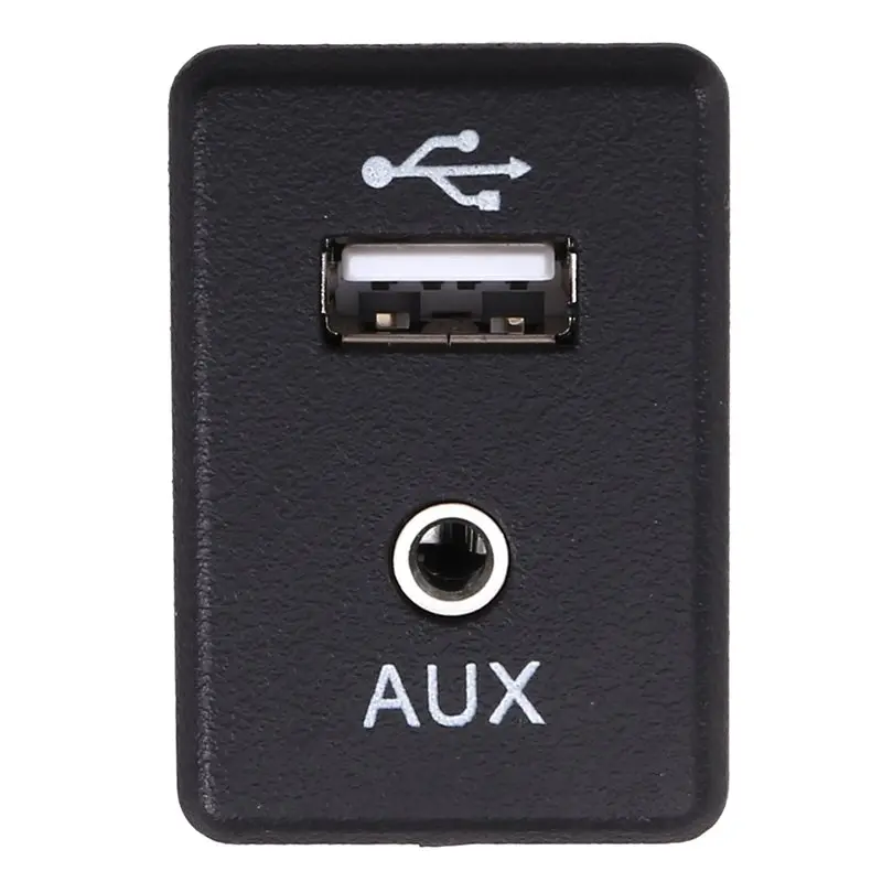 USB+ AUX Dual Interface Module For Nissan For Qashqai Tiida Sylphy 795405024 28023-DF60A Auxiliary Audio Plug USB Charge Port-N3