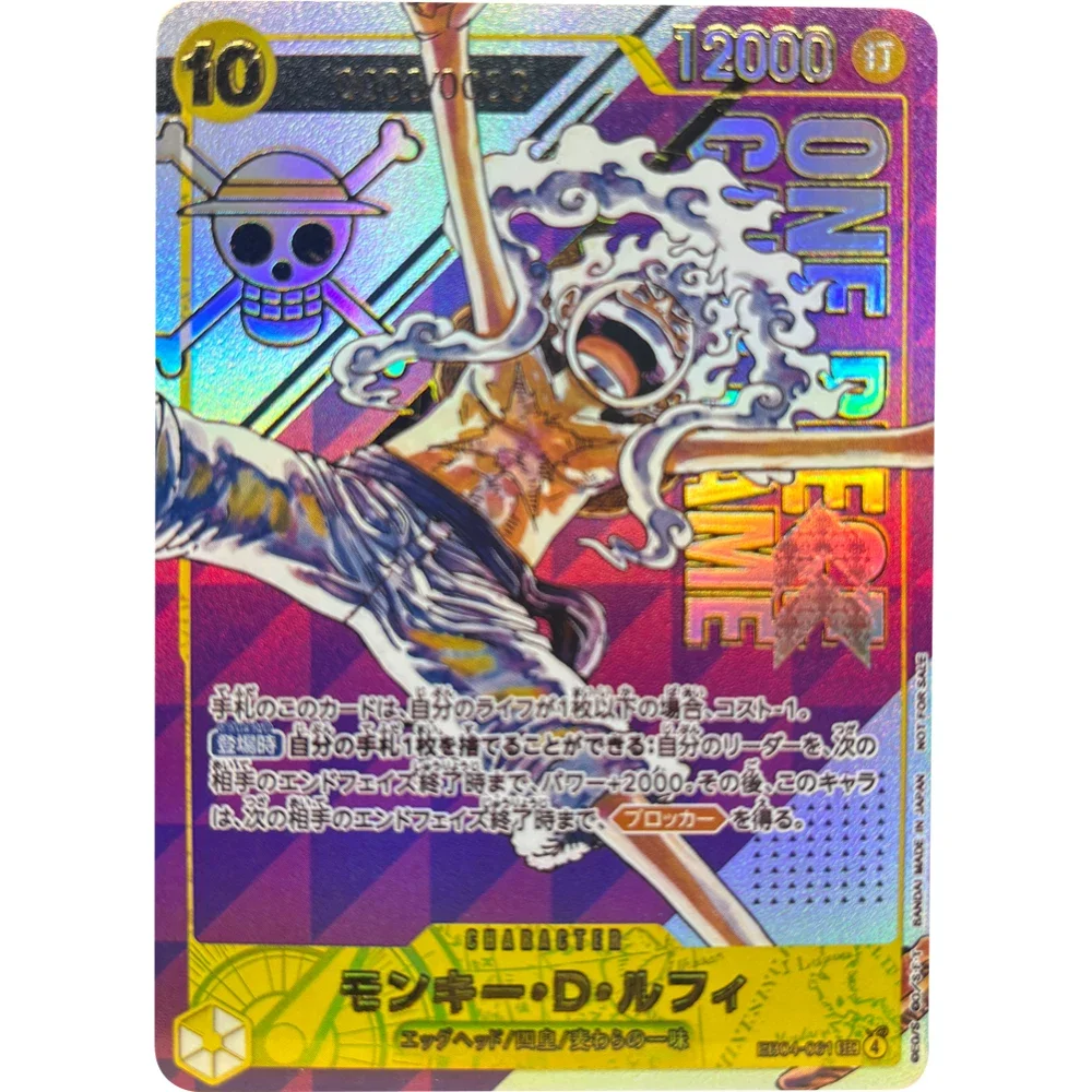 ONE PIECE Sammelkarten DIY EB04-001 Monkey D. Luffy JPN Hochwertige Selbstgemachte Spiel-Anime-Karten Geschenkspielzeug
