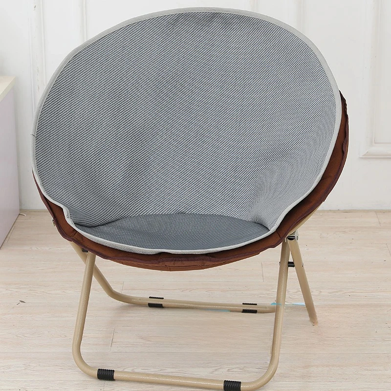 Summer Saucer Chair Cover Ice Silk Rattan Mat Stretch Moon Chair Protector Cover Camping Chair Replacement Seat Cushion Pad