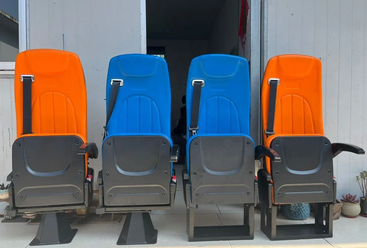 Ambulance PVC doctor seat with armrests and seat belts