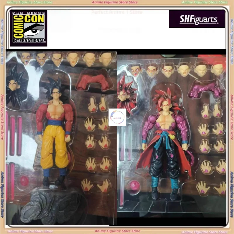 

New Shf Super 4 Goku Time Parade Figure Super 4 3.0 Prime Stock Model Sculpture Ornaments Gifts