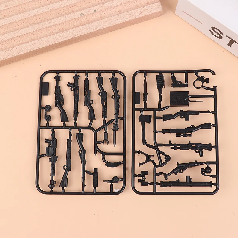 5 Pcs Blocks Weapons Pack Parts Soldiers Building Blocks Figure Model Heavy Machine Accessories Building Bricks DIY Toys