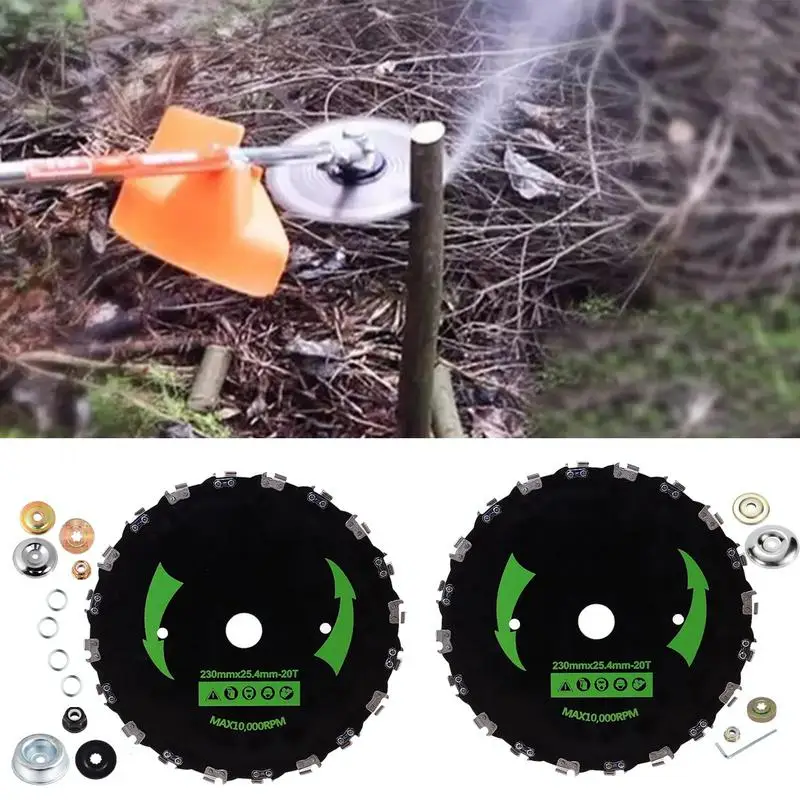 Brush Cutter Cutting Part Multipurpose 10000 Rpm Cutting Parts 9 Inch Lawnmower Accessories Wear-Resistant Weeder Accessories