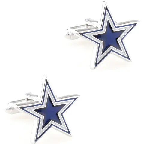 4가지 스타일 TZG 스포츠 커프스 단추 남성용 커프스 단추 미식축구 1쌍