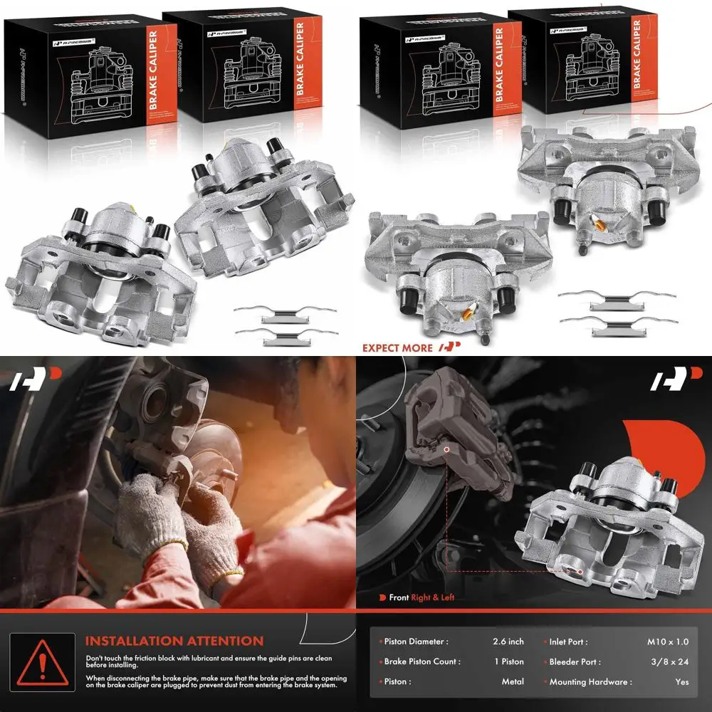 

Суппорт дискового тормоза A-Premium с кронштейном, совместимый с некоторыми моделями Ford, Mazda и Mercury — Escape/Tribute/Marine