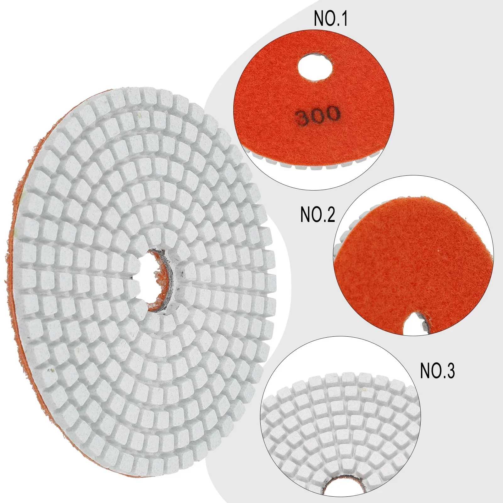 1pcs 100mm Diamond Polishing Pad Wet Dry Buff Disc Abrasive For Sanding Marble Granite Concrete Grinding Countertop Stone
