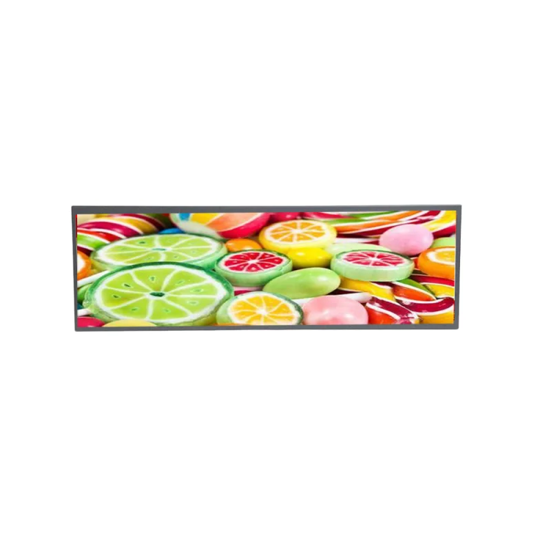 23 24 28 37 86 Supermarket Ultra Wide Strip Shelf Edge Advertising Digital Signage Monitor Type Stretched Bar Lcd Display Screen