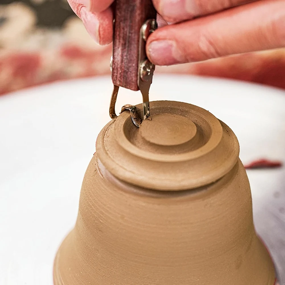 ABXHH 陶器フットシェイパー、工芸品モデル作成陶器トリミング彫刻ツール DIY 彫刻陶器ツール底整形