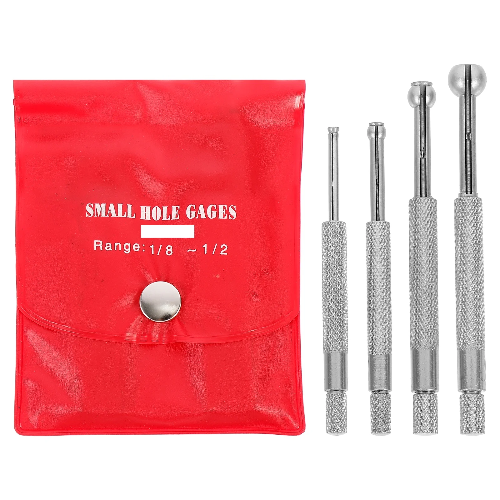 

4 Pcs Carbon Steel Telescoping Internal Gauges Precision Measuring Tools Inside Hole Gage Long Service Life Smooth Surface