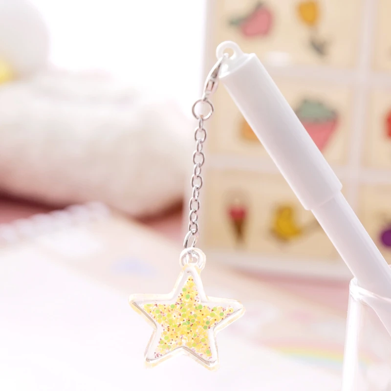 Imagem -06 - Unisex Pen Bonito Estrela Pingente Estudante Bonito Aprendizagem Papelaria Exame Caneta Assinatura Caneta Kawaii Barato Papelaria 32 Pcs