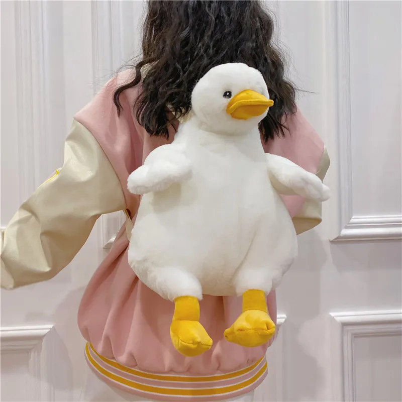 Anime Plush Backpack Kawaii Rabbit And Duck Plush Doll Toy Soft Purse Cosplay Pochita Pillow Bag Birthday Gift For Kids 2023 New