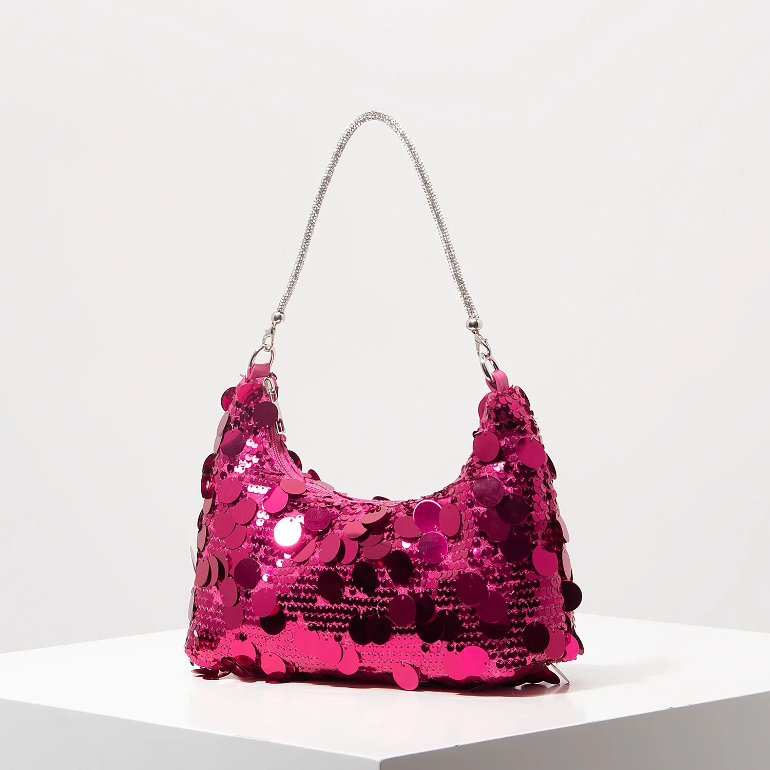 Tas Payet Mewah, Tas Bahu Konser, Gaun Tas Sepak Bola untuk Wanita, Tas untuk Wanita Elegan, Barang Pernikahan, Tas Pesta (Pola Acak)