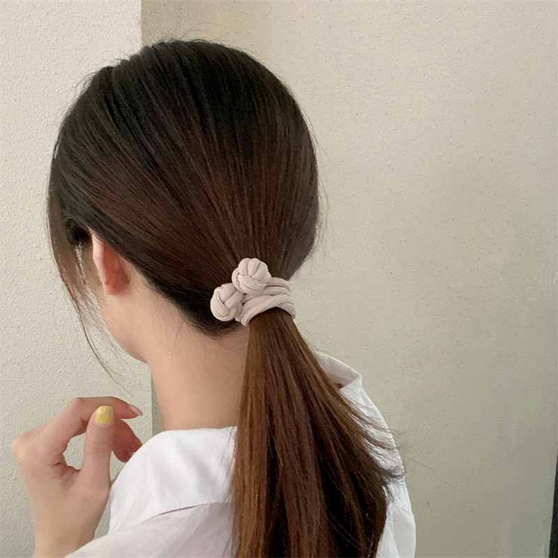 1PC Korean Strong Women Hair Scrunchies Girls Elastic Hair Rubber Bands Ponytail Hair Holders Tie Accessories