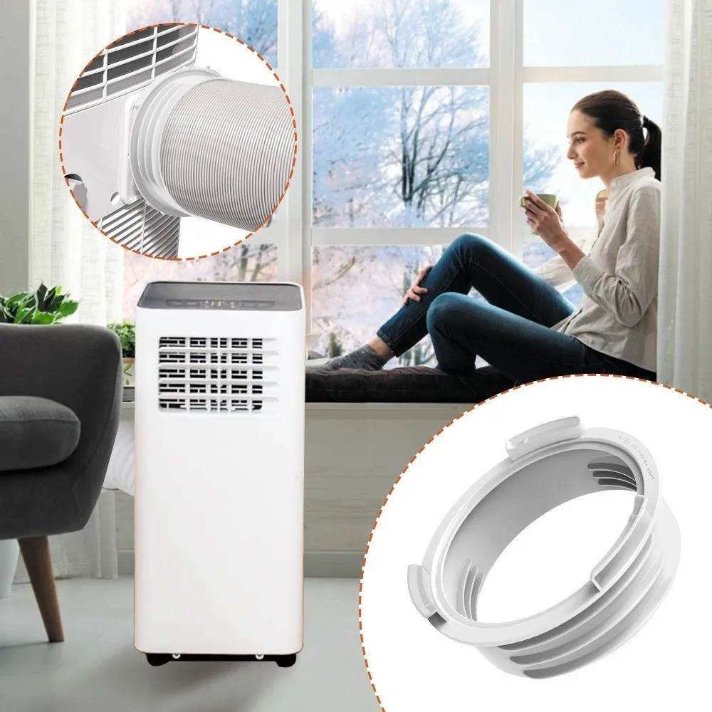 130/150 MM Air Conditioner Hose Adapter Heat Resistant Dual Thread Exhaust Hose Connector Anti-Crack Universal