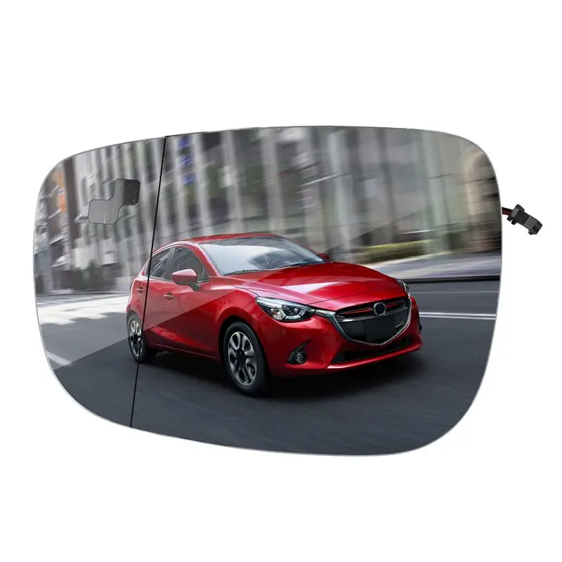 

Car Reversing Mirror Lens Mirror Glass Lens With Heating Monitor Blind Spots For Mazda CX-5 2015-2016-X59A