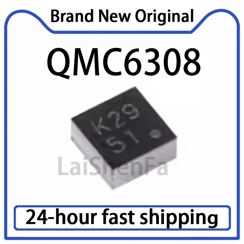 10PCS QMC6308 WLCSP-4 SMT Magnetic Field Strength Detection IC Chip Original in Stock