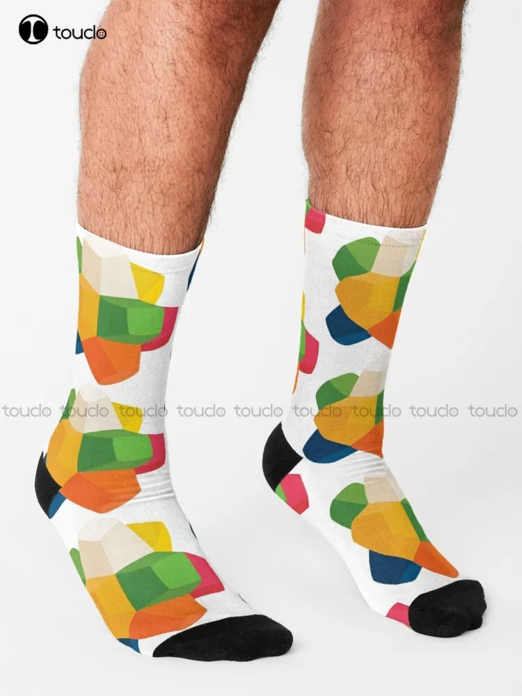 Gobstopper Socks Cool Socks For Men Street Skateboard Socks 360° Digital Print Design Happy Cute Socks  Creative Funny Socks Art