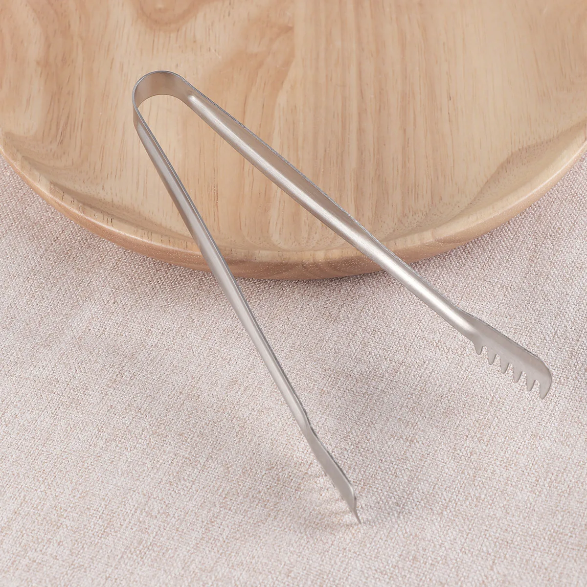 

4 Pcs Food Clips Bread Tongs Serving Appetizers Mini Microwave Cube Stainless Steel Heat Resistant Kitchen Tools