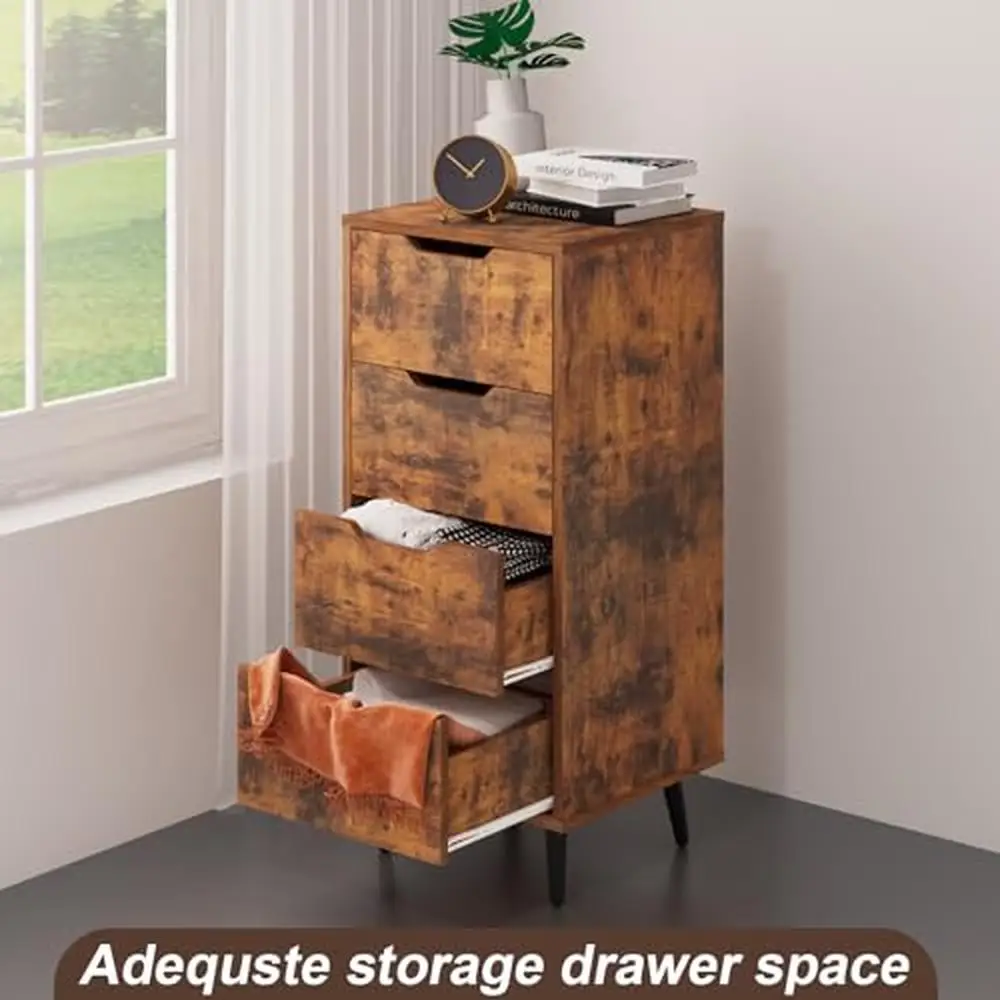 Armoire en bois rustique avec pieds en métal, commode de chambre à coucher, 4 mètres, marron, meuble TV, bois rustique à 4 000 couches, évaluation et organisation