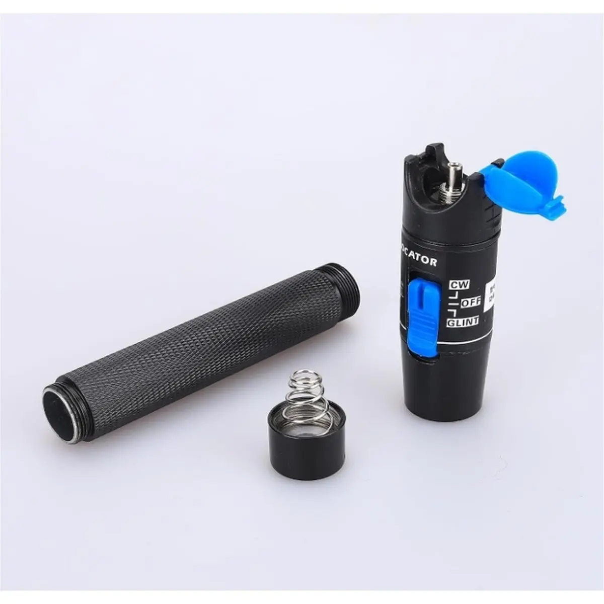 5MW Aluminum Pen Type Fiber Optical Cable Source Tester VFL Visual Fault Locator Kit Fiber Optic Tester